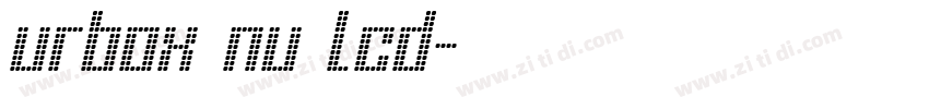 urbox nu lcd字体转换